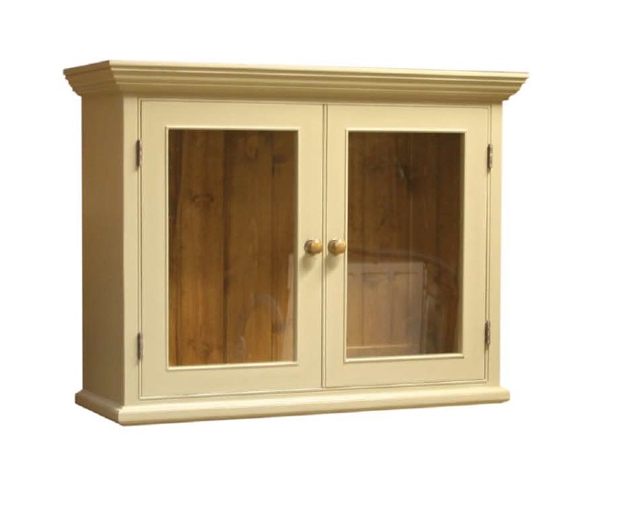 Wall Cupboard 2 Door Glazed No Bracket