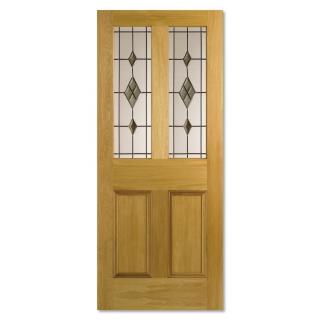 Traditional Oak Internal Doors Parlour Glazed Smoked