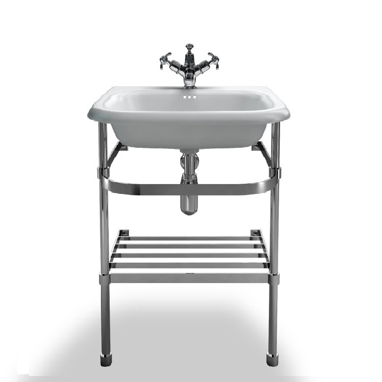 small stainless steel basin