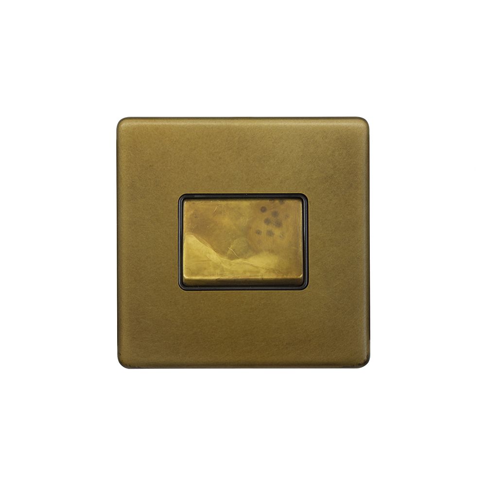 Old Brass 3Pole Extractor Fan Isolator Switch