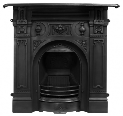 The Large Victorian Cast Iron Fireplace