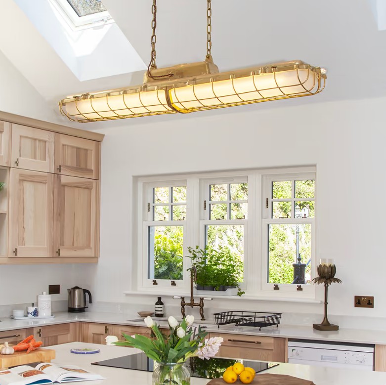 Warwick Brass Industrial Strip Large Pendant Light - The Statement ...