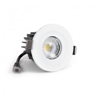 White Fixed CCT Colour Changing Fire Rated LED Dimmable IP65 10W Downlight