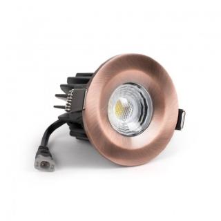 Antique Copper CCT Fire Rated LED Dimmable 10W IP65 Downlight