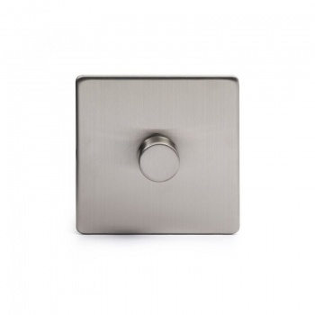 Brushed Chrome 1 Gang 2 Way Trailing Edge Dimmer