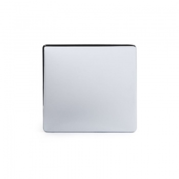 Polished Chrome Luxury Metal Single Blanking Plate