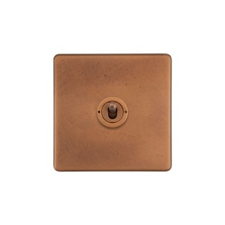 Antique Copper 1 Gang Intermediate Toggle Switch