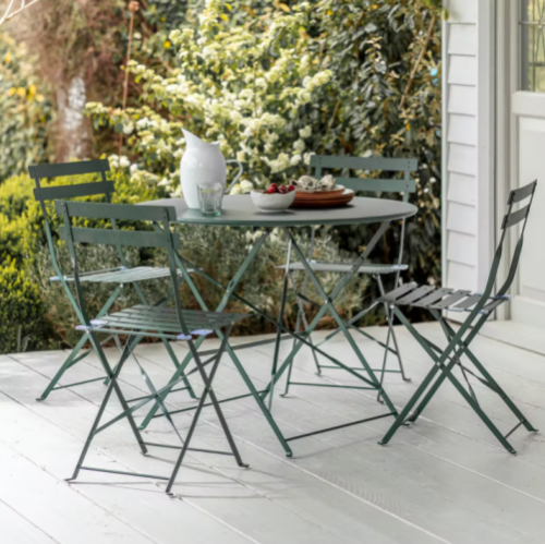 Rive Droite Bistro Set, Large in Forest Green