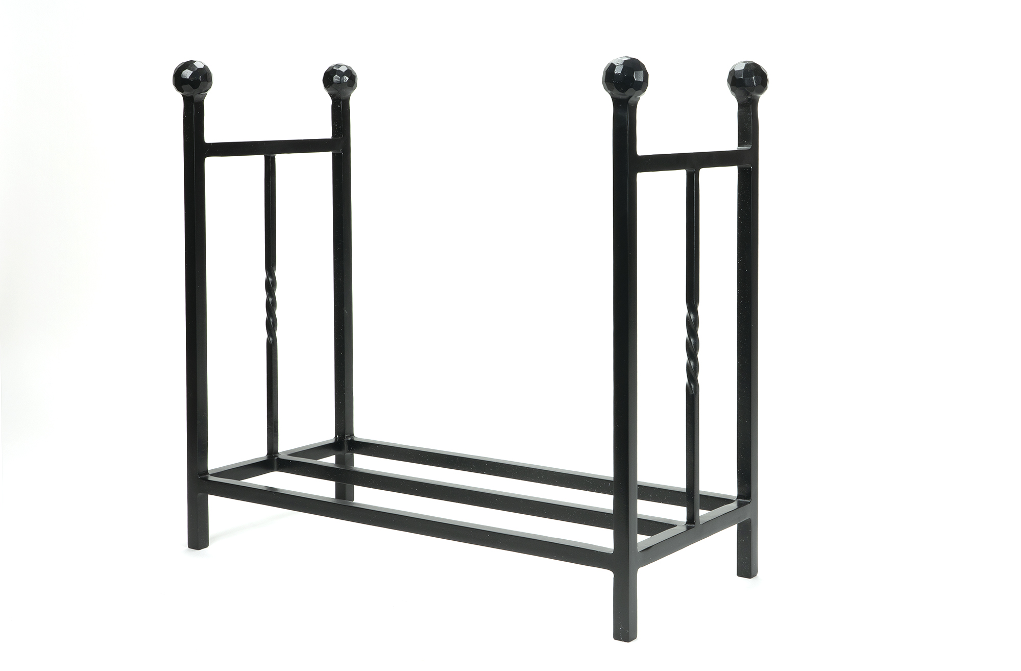 Matt Black Rectangular Log Holder