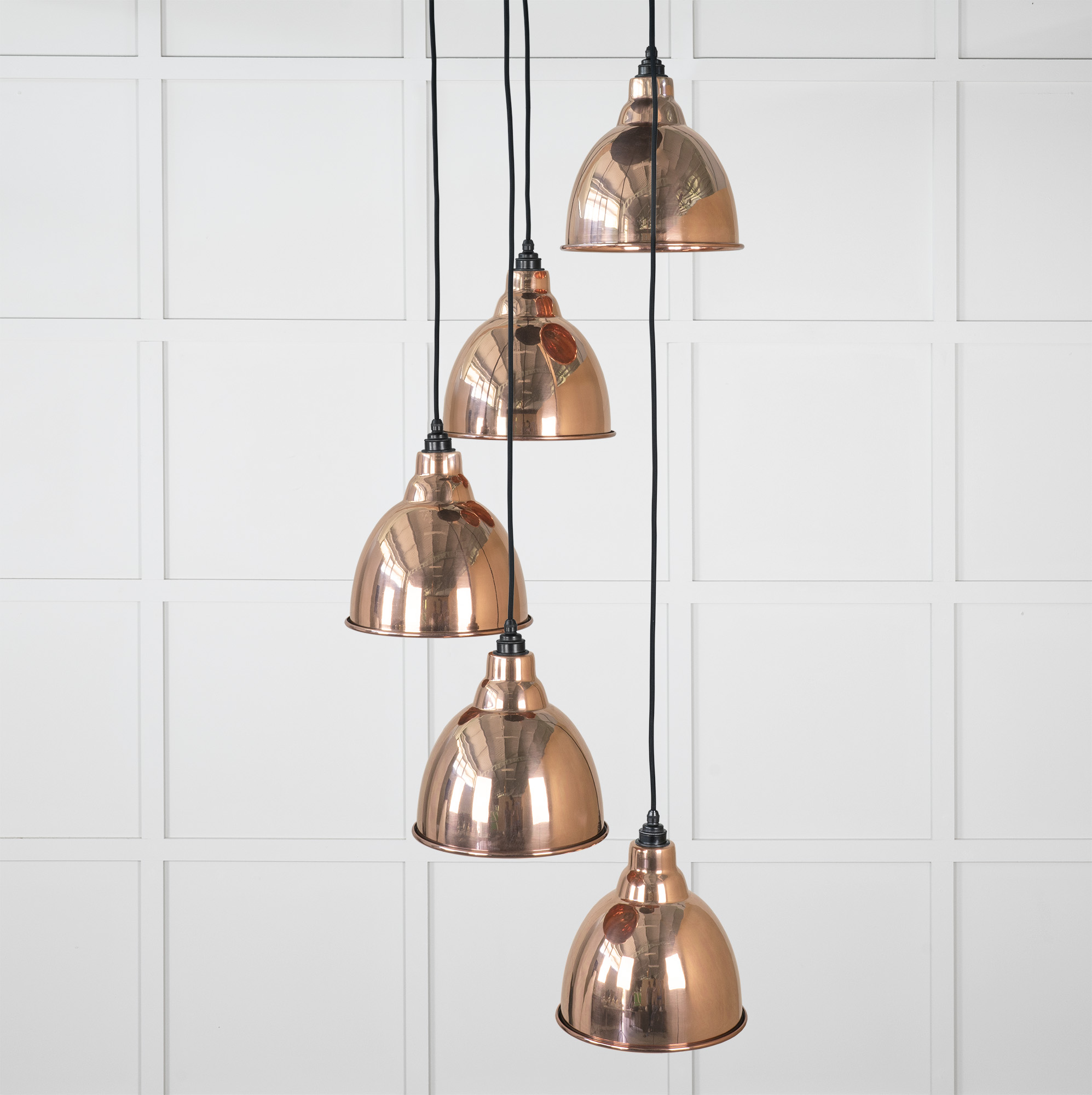 Smooth Copper Brindley Cluster Pendant