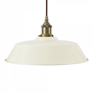 Clay White Chancery Painted Pendant Light