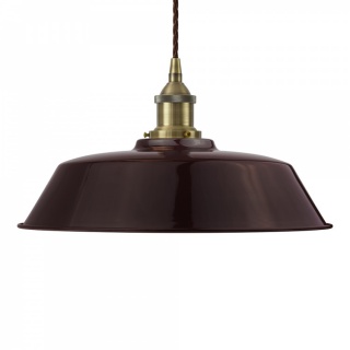 Burgundy Red Chancery Painted Pendant Light