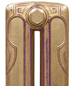 Cast Iron Radiator Finish - Gold Leaf Aged Purple